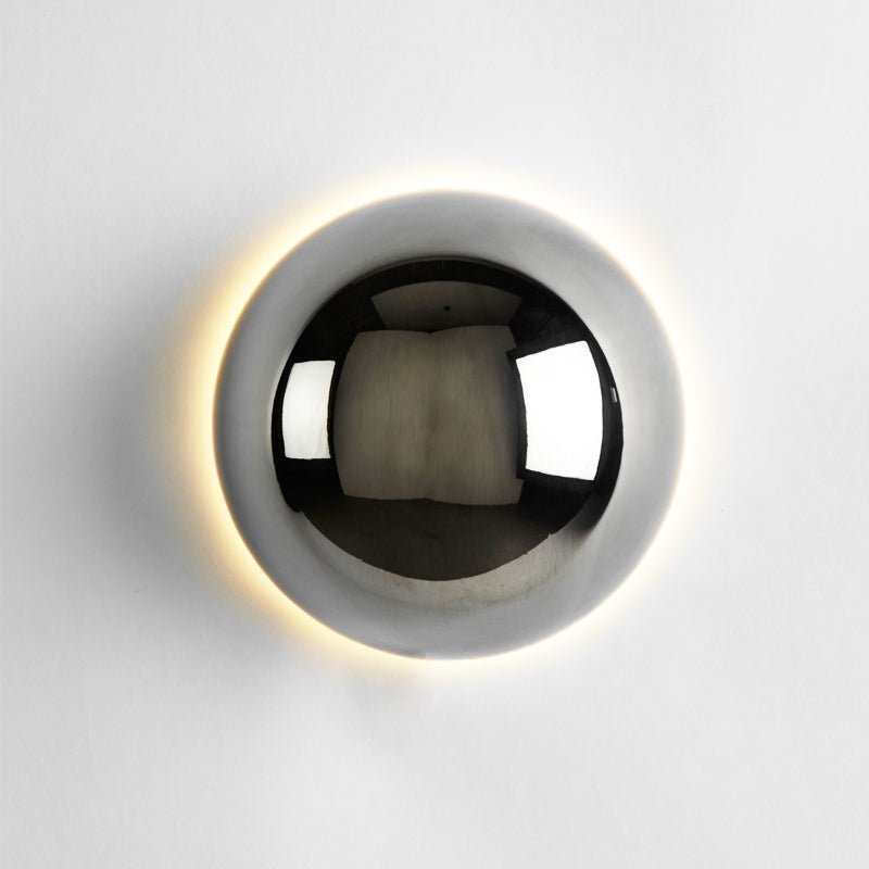 Bauhaus Eclipse Wall Lamp | Gold Finish Modern Art Light | Solar Bedroom