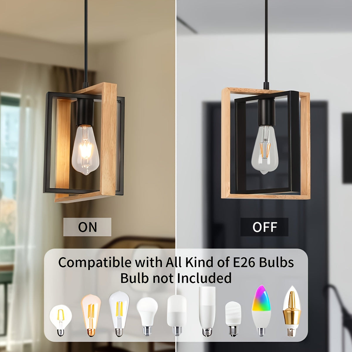Industrial Pendant Ceiling Light | Modern Minimalist Design | Metal Dining Room