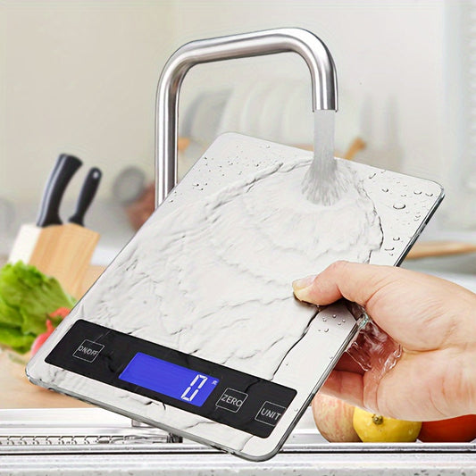 15kg Digital Kitchen Scale | USB Rechargeable Precision Food Weighing Scale | Kitchen Essential