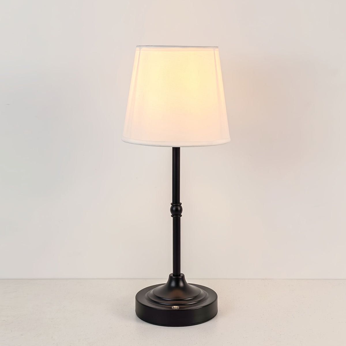 Dimmable Cordless Table Lamp | USB Rechargeable | Metal Soft-Touch Fabric Touch Control Bedside