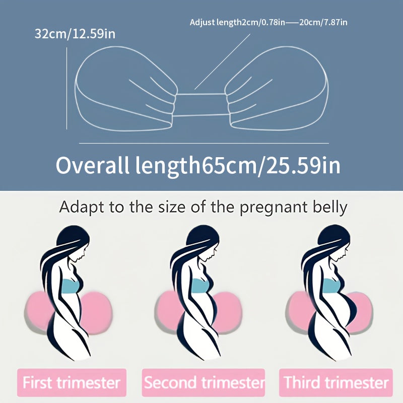 Adjustable Pregnancy Pillow | Ergonomic Maternity Support for Side & Stomach Sleepers | Sofa