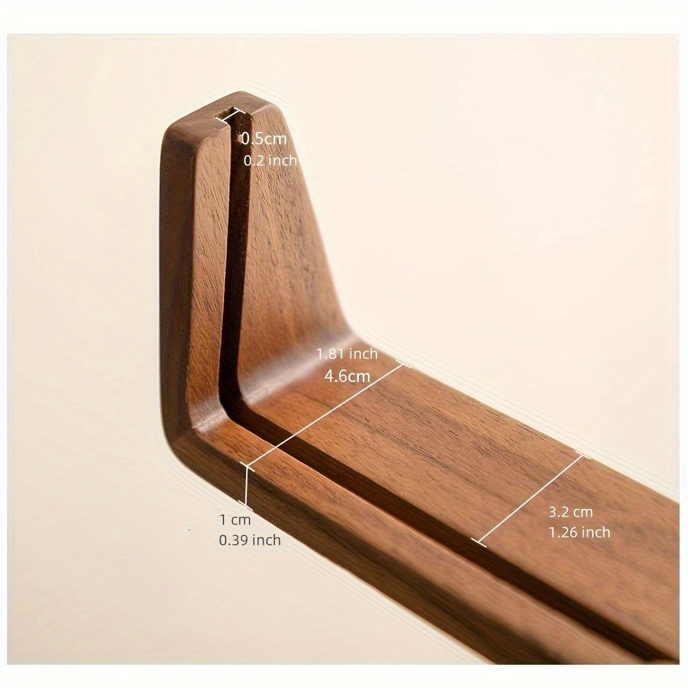 U-Shaped Acrylic & Wood Photo Frame | Modern Minimalist Display | Faceted Crystal Shelf