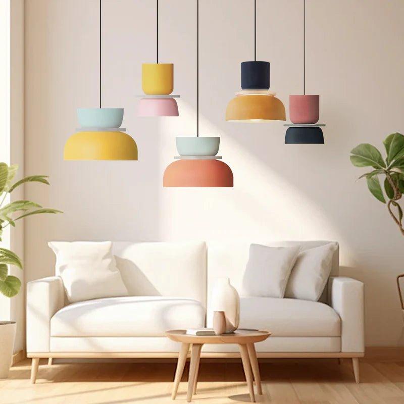 Chico Pendant Lamp Collection | Playful Nordic Colour | Pendant Light Metal LED Dining Room