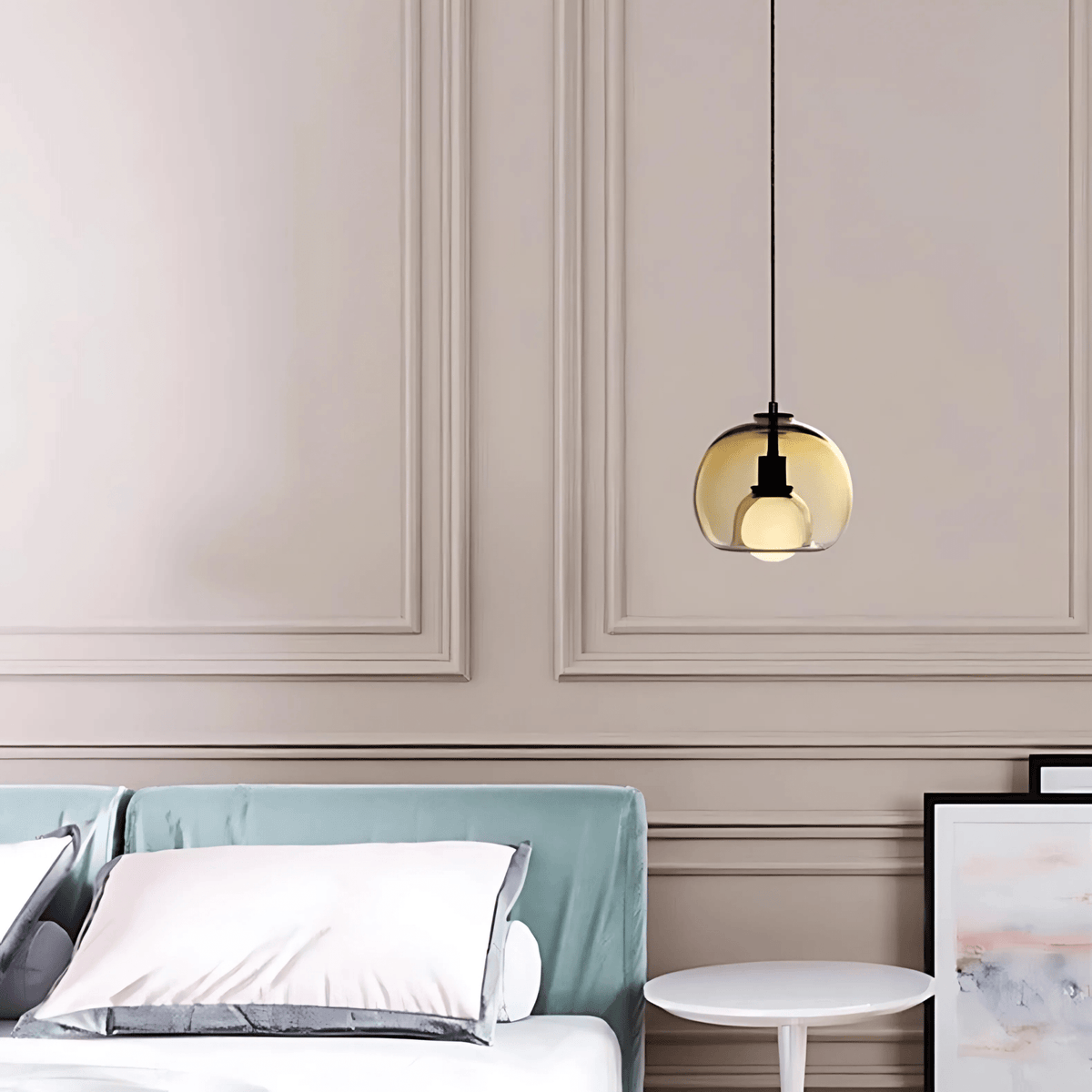 Clyde Glass Pendant Light | Modern Handblown Elegance | Dimmable Handcrafted Dining Room