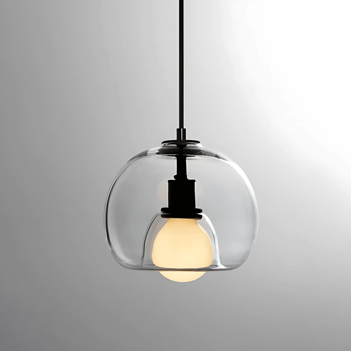 Clyde Glass Pendant Light | Modern Handblown Elegance | Dimmable Handcrafted Dining Room