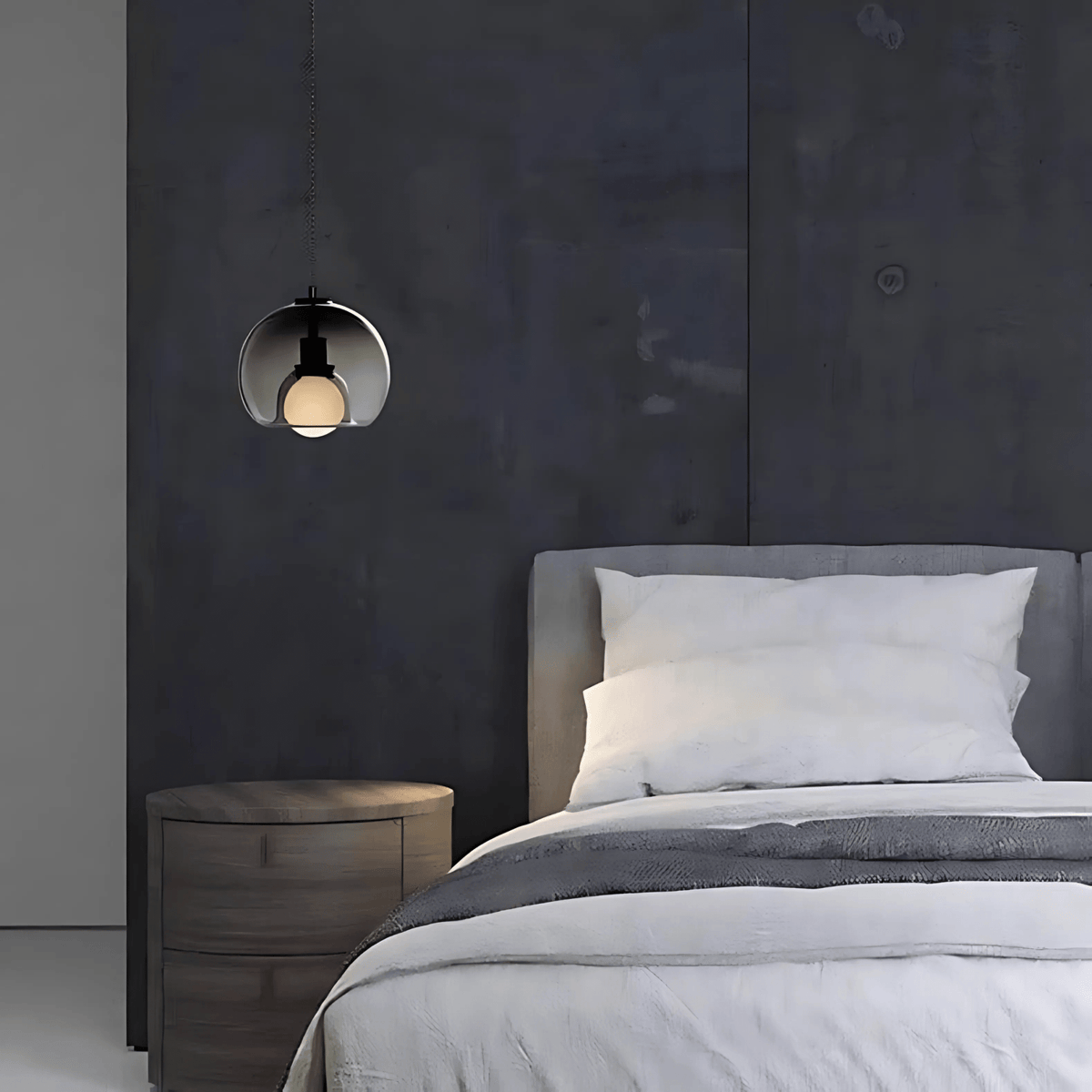 Clyde Glass Pendant Light | Modern Handblown Elegance | Dimmable Handcrafted Dining Room