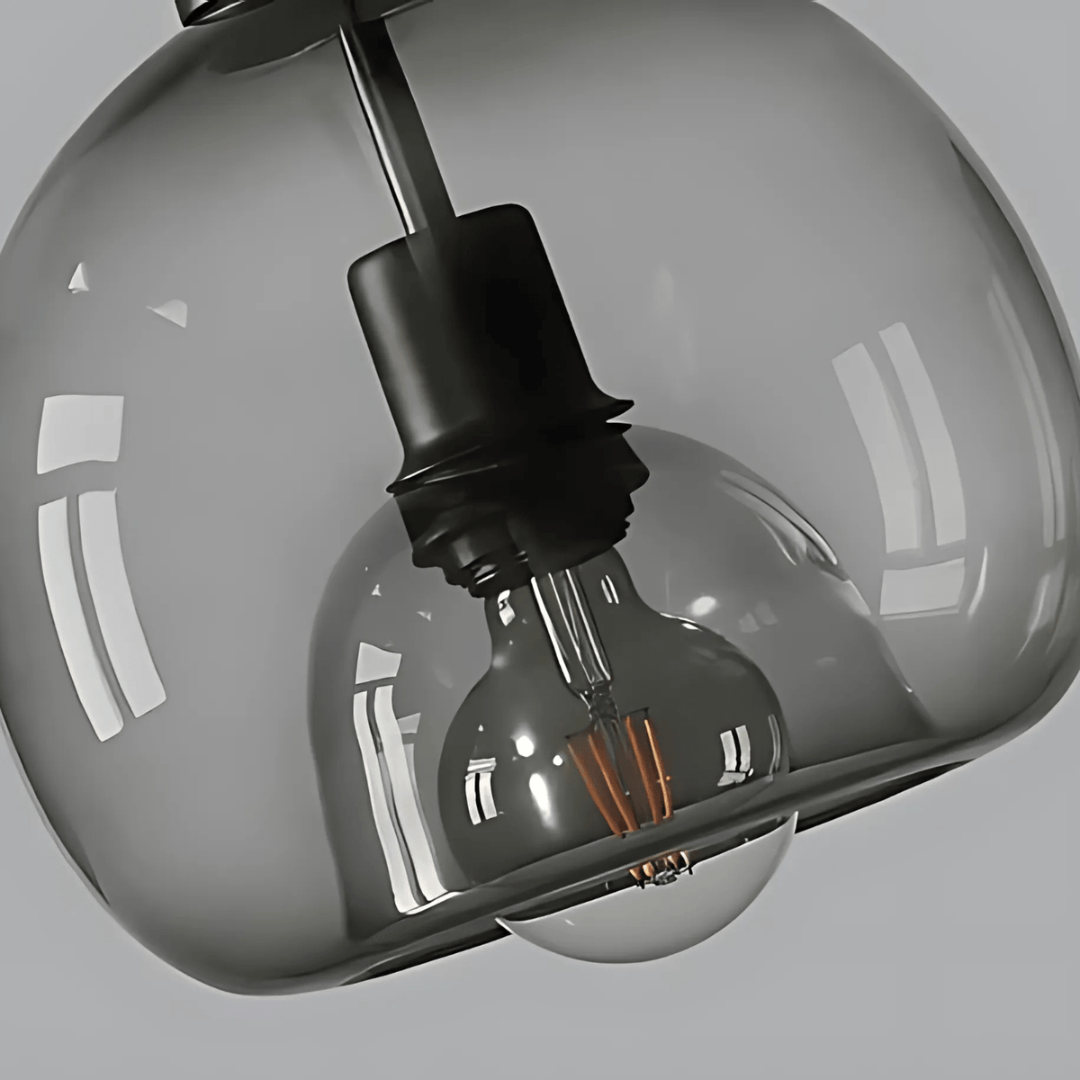 Clyde Glass Pendant Light | Modern Handblown Elegance | Dimmable Handcrafted Dining Room