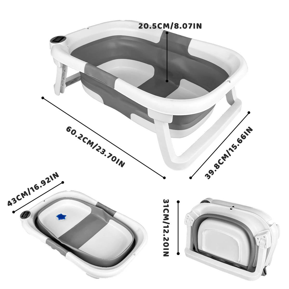 Foldable Newborn Bathing Tub