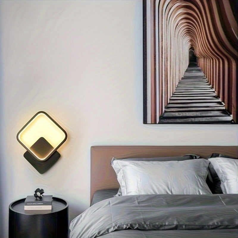 Modern Square LED Wall Lamp | Minimalist Geometric Lighting Fixture | Wall Light Dimmable