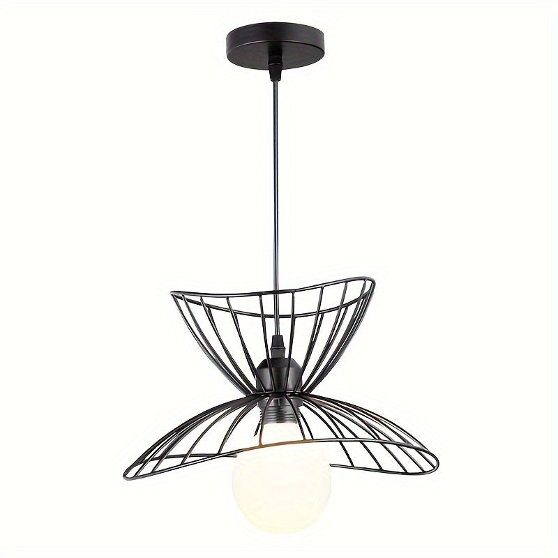 Retro Black Pendant Light | Adjustable Industrial Design | Metal Vintage-inspired Dining Room