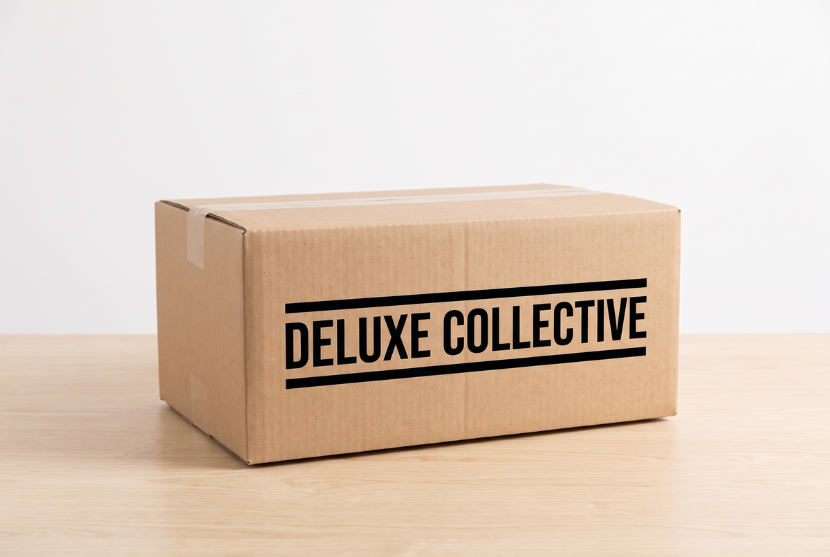 Deluxe Collective branded shipping box