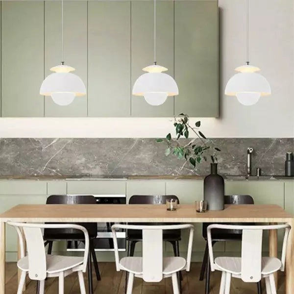 Flora Pendant Light | Nordic LED Ceiling Lamp | Vintage-inspired Dining Room