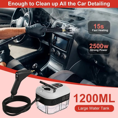 2500W High Pressure Steam Cleaner with Gloves
