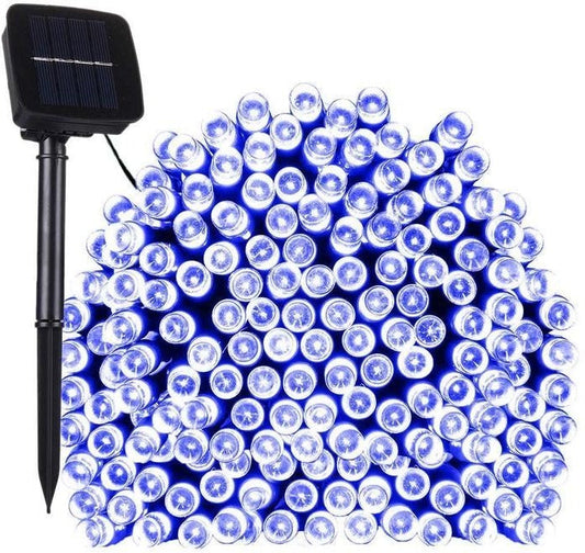 17-Meter String of 100 Led Solar-Powered Fairy Lights