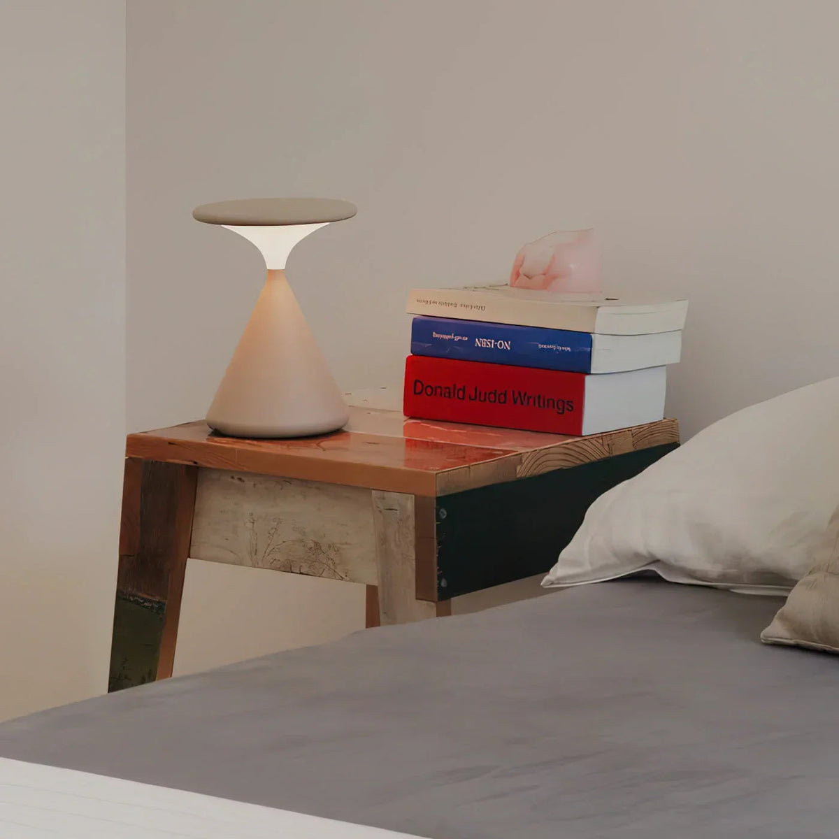 Aurora Wireless Table Lamp | Hourglass Design | Rechargeable Adjustable Bedside