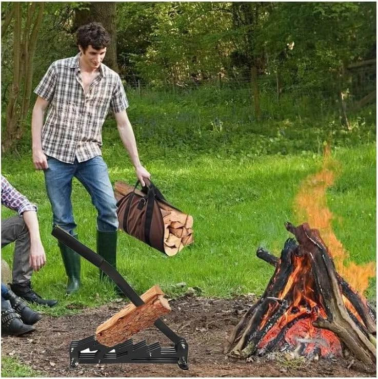 Wall Mounted Firewood Kindling Splitter
