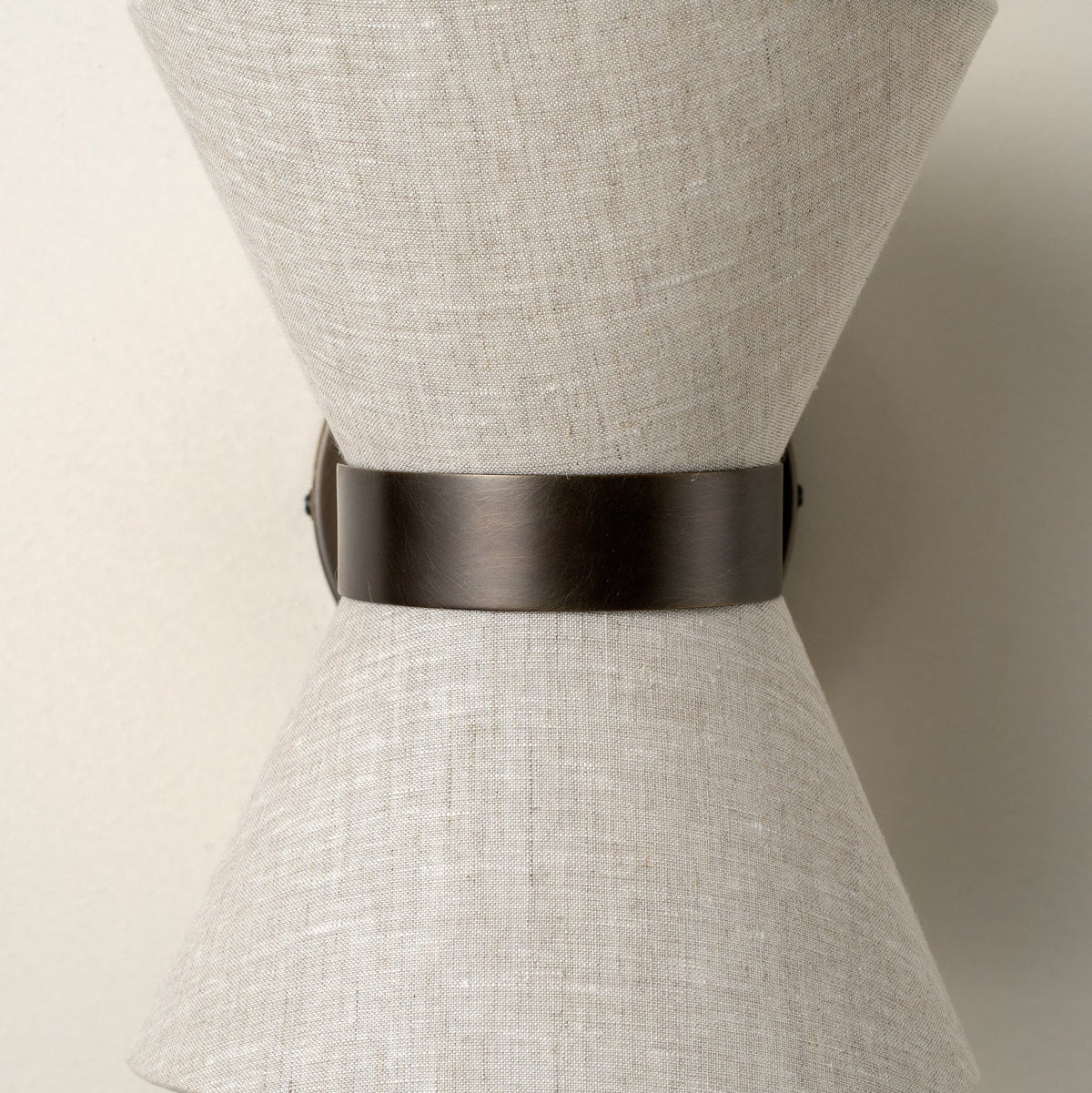 Bronze & Linen Wall Light | Classic Modern Elegance | Bedroom
