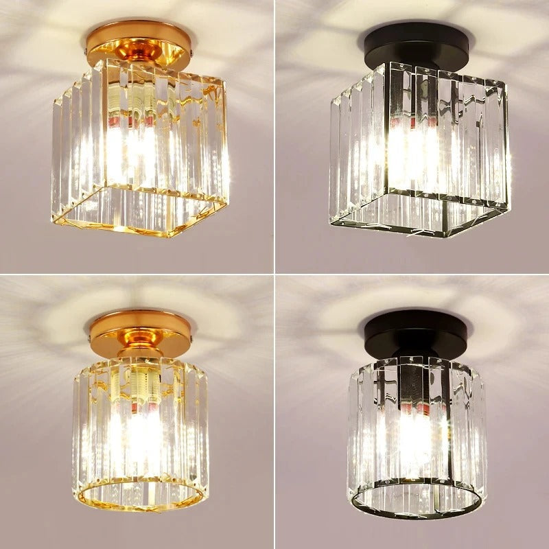 Crystal Ceiling Light | Elegant Corridor & Aisle Lamp | Bedroom