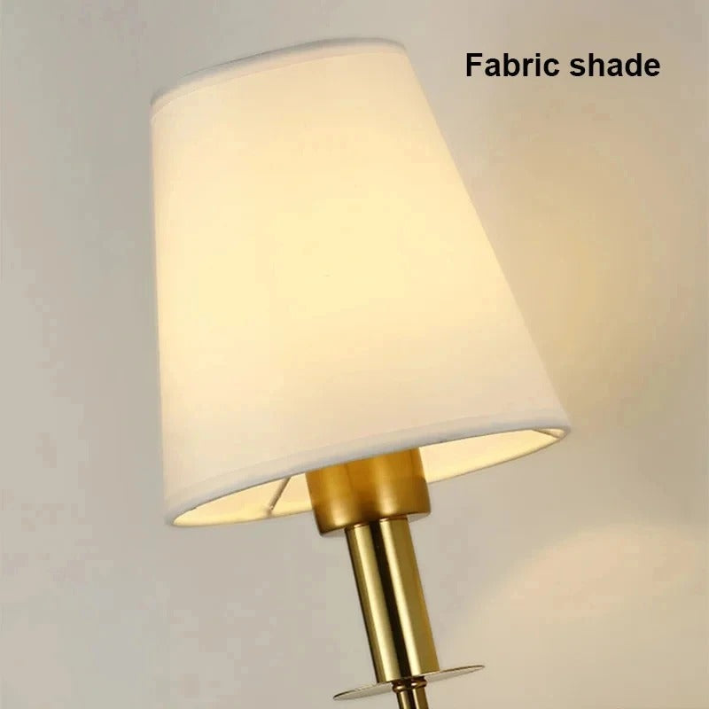 Nordic Elegance LED Wall Sconce | Modern Bedroom & Living Room Lighting | Wall Light Brass Iron