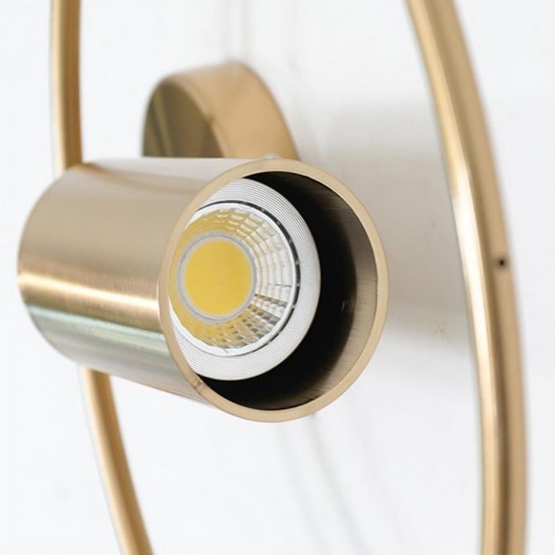 Halo Wall Light | Nordic Gold Minimalist Design | Iron Adjustable Bedroom