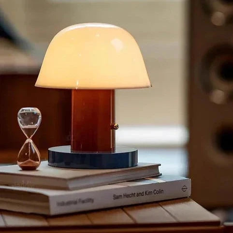 Mushroom Table Lamp | Modern Rechargeable LED Light | Bedside