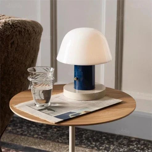 Mushroom Table Lamp | Modern Rechargeable LED Light | Bedside
