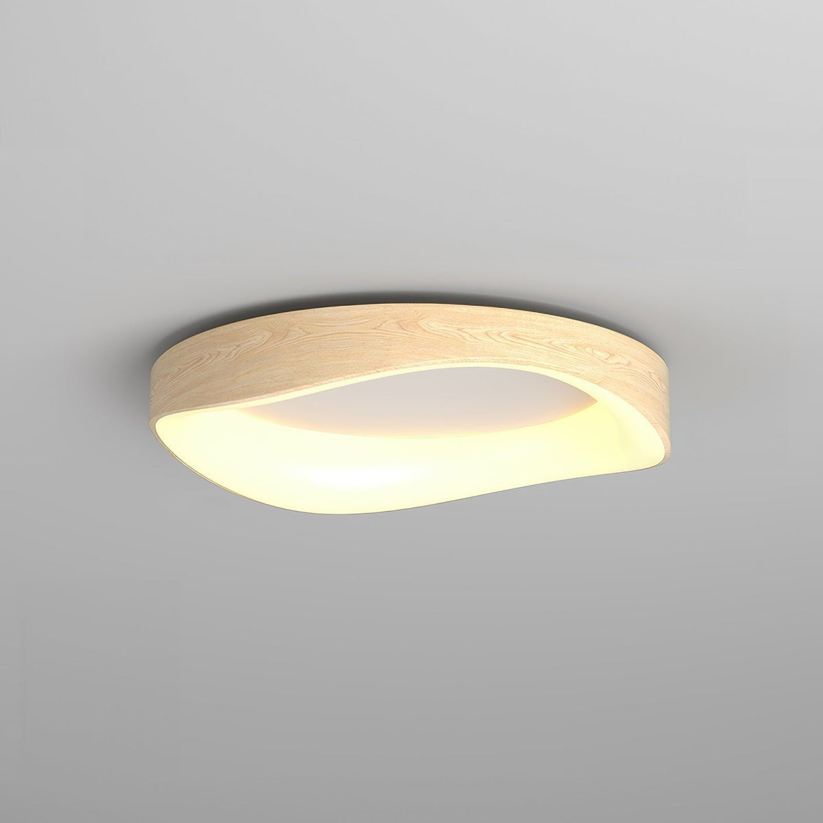 Nordic Artistic Wood Grain Ceiling Light | LED Waterproof Adjustable Bedroom