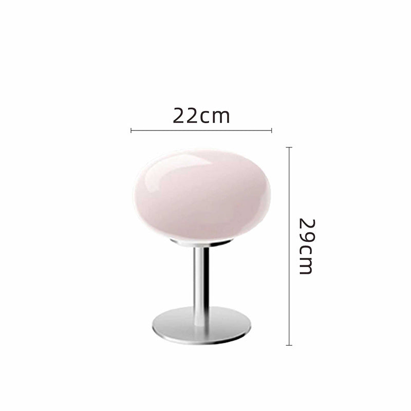 Italian Designer Glass Table Lamp | Modern Retro Accent Light | Polished Chrome LED Handcrafted