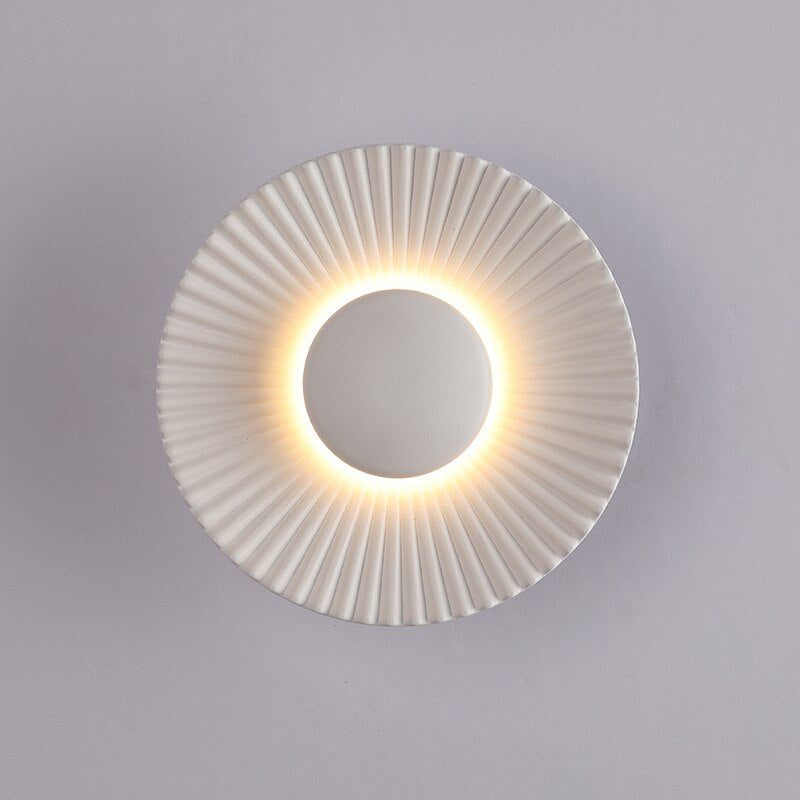 Hasna SunRay Wall Lamp | Modern Metallic Sun Design | Wall Light LED Bedroom