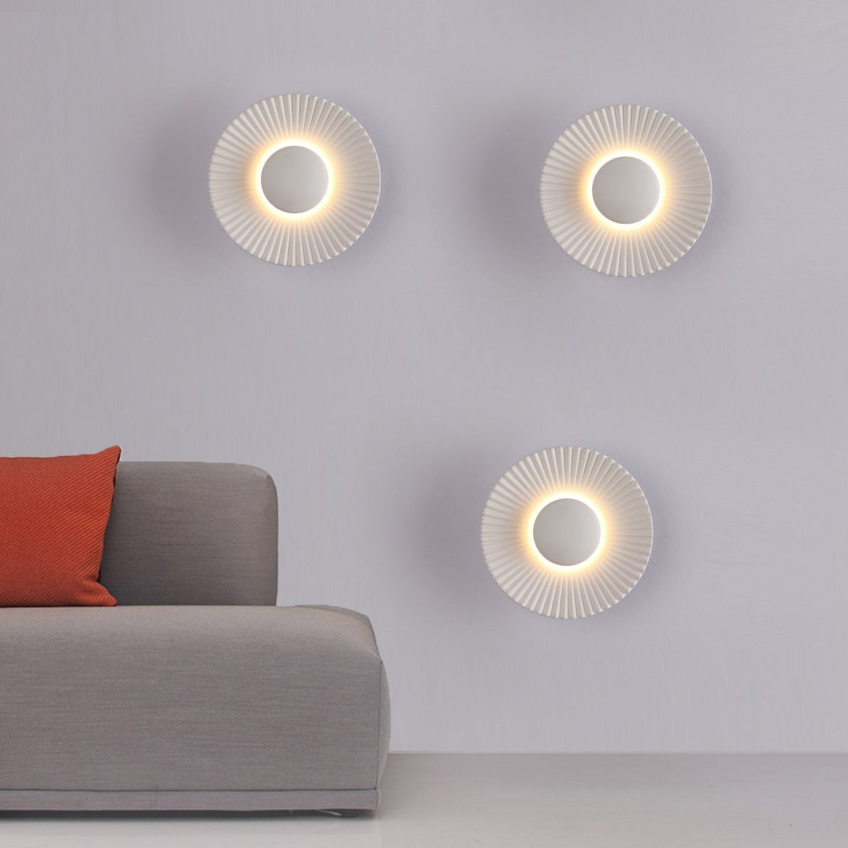 Hasna SunRay Wall Lamp | Modern Metallic Sun Design | Wall Light LED Bedroom