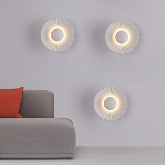 Hasna SunRay Wall Lamp | Modern Metallic Sun Design | Wall Light LED Bedroom