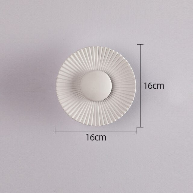 Hasna SunRay Wall Lamp | Modern Metallic Sun Design | Wall Light LED Bedroom