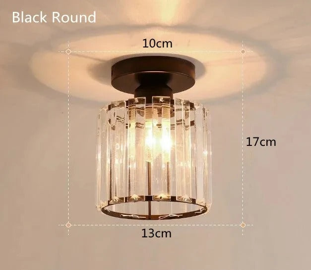 Crystal Ceiling Light | Elegant Corridor & Aisle Lamp | Bedroom