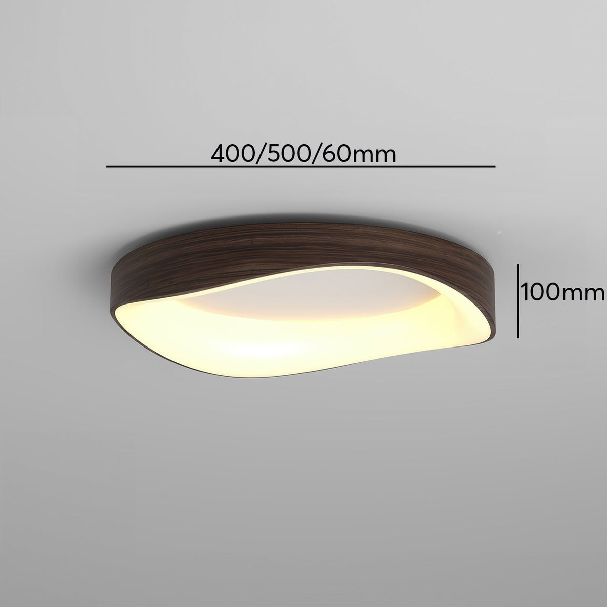 Nordic Artistic Wood Grain Ceiling Light | LED Waterproof Adjustable Bedroom