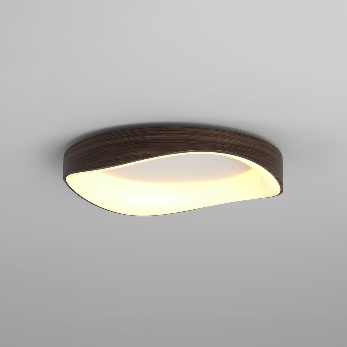 Nordic Artistic Wood Grain Ceiling Light | LED Waterproof Adjustable Bedroom